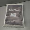 Heavy Duty Pinch Pleated Linen Curtains 96 Inches Long Semi Sheer for Living Room Light Filtering Back Tab Neutral Farmhouse 2 Panel Set 96 Inch Drapes for Bedroom Window (Natural)