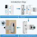 2 x NANW Blink Doorbell Mount, NANW Full-Metal Anti-Theft Doorbell Camera Mount for Blink Video Doorbell 1st Gen, Not for 2nd Gen (Newest Model), No-Drill and Not Block Motion Sensor Bracket, Silver