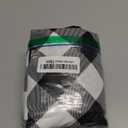 Smiry Picnic Table Cover with Bench Covers, Waterproof Elastic Fitted Tablecloths for 6 Foot Rectangle Tables, Washable Buffalo Plaid Tablecloth for Camping, Outdoor (Black & White, 30"x72")