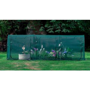 Poray Large 12.3X4FT Tunnel Plant Netting Cover,4.1FT Tall Crop Cage Tomato Netting for Vegetables&Fruits,Durable Gardening Net for Plant and Animals