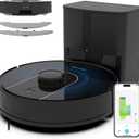 Bagotte Robot Vacuum and Mop Combo, 6000Pa Strong Suction, LiDAR Navigation, Self-Emptying Dock,90-Day Hands-Free,WiFi/App/Alexa,Robotic Vacuum for Pet Hair, Dust, Hard Floors and Carpets