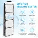 6 Pack Aquarium Fish Tank Water Filter Cartridge Compatible with Coralife BioCube, Replacement Filter Cartridge for Biocube 14 16 29 32 Gallon Aquarium