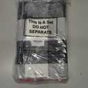 Geelin 2 Pcs Christmas Door Mat Outdoor Merry Christmas Front Door Mats Buffalo Checkered Rug (30'' x 18'' and 43'' x 27.5'') for Home Entrance Indoor Outdoor Decorative Coir Rugs