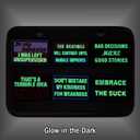 2 x Funny Patch - The Beatings Will Continue Until Morale Improves Tactical Hook & Loop Embroidered Emblem Glow-in-the-Dark Morale Patches (3"x2")