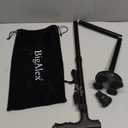 BigAlex Folding Walking Cane with LED Light,Pivoting Quad Base,Adjustable Walking Stick with Carrying Bag for Men/Women (Black(5'5"-6'3"))