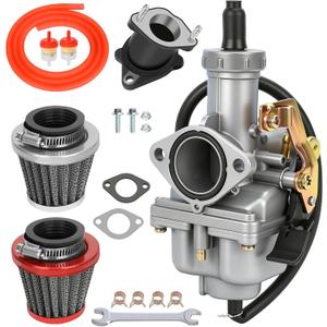 YOXUFA PZ27 Carburetor Kit Replacement for TaoTao Apollo 125cc 150cc 200cc 250cc ATV Dirt Pit Bike Go Kart 4 Stroke Zongshen TRX200 Gio Sunl Viper Lifan Chinese Quad 4 Wheeler Parts