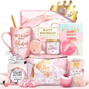 Birthday Gifts for Women Get Well Gifts Baskets Spa Relaxation Self Care Gifts Kit Inspirational Thinking of You Care Package Feel Better Relief Comfort Gift Set for Her Mom Friend Sister Wife Grandma