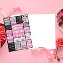 6 x Mothers Day Card for Her, Mother's Day Cards from Daughter Son Children, Gifts for Mom, World's Best Mom Ever Cards, Christmas Valentines Day Birthday Present for Moms