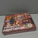 Christmas Advent Calendar 2025 Jigsaw Puzzles - 27.6 in x 19.7 in Christmas Fireplace 1008 Pieces Holiday Puzzles for Kids and Adults, 24 Boxes Puzzle Countdown Calendar to Christmas Family Toys Gift