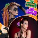 Janinka 12 Set DIY Halloween Hair Claw Clips Kit Resin Claw Hairpin with Polymer Clay Beads Hair Clips with Strong Hold Non-slip Banana Barrettes Aesthetic Hairpin for Women Craft DIY Party Supplies