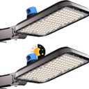 2Pack 150W LED Parking Lot Lighting 22500LM (150Lm/W) 5000K Pole Lights Outdoor with Slipfitter Mount ETL Listed IP65 Dusk to Dawn LED Street Lights 