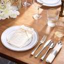 Goodluck 200 Pack Pre Rolled Silver Plastic Silverware, Wrapped Cutlery