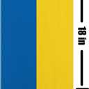 3 x Kind Girl Ukraine Flag, 12 x 18 inches, Fade Resistant Polyester, Garden Decoration, Double-Sided, Independence Day
