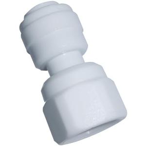 MALIDA 1/4" OD Tube x 7/16"-24 UNS Tube Push to Connect Fittings for Reverse Osmosis RO water filter System Faucet Adapter (pack of 9)
