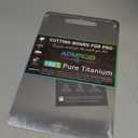 Titanium Cutting Boards for Kitchen, 100% Pure Titanium Cutting Boards Double Sided Non Toxic Cutting Board, Hygiene Durable Dishwasher Safe 13 8(M) (Silver)