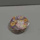 ANATTASOUL Animal Coasters Set of 9 Glass Cats and Flowers Colorful Wooden Coasters Bulk Round Housewarming Gift for New Home, 3.9" Decorative Coffee Table Protection for Farmhouse Bar Decor