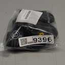 Waterproof Dog Boots, Dog Outdoor Shoes, Pet Rain Boots, Running Shoes for Medium to Large Dogs with Two Reflective Fastening Straps and Rugged Anti-Slip Sole (Size 5, 2.76" x2.56", Black 4PCS)