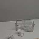 MINGLING Shower Caddy Hanging with Wall Back Crossbar, Rustproof 304 Stainless Steel Shower Organizer, Adhesive Bathroom Wall Storage Basket for Kitchen and Home Decor