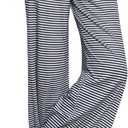 Striped Wide Leg Pants for Women - Casual Loose Fit High-Waisted Drawstring Pajama Pants - Straight Trousers (M)