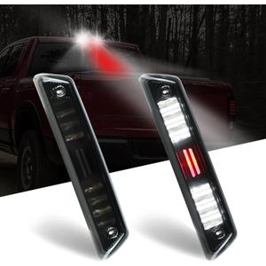 LED Third 3rd Brake Light Rear Cargo Lamp Assembly High Mount Stop light Fit for Ford F150 2009-2014 (Smoke Lens)