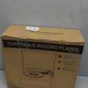 Vinyl Record Player with Speakers Vintage Turntable for Vinyls Records Belt-Driven Turn Table Support 3-Speed, Wireless Playback, Headphone, AUX-in, RCA Line LP Phonograph for Sound Enjoyment Black