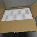 Elegant Square Wine Glasses Set of 12, All Purpose Red Wine Glasses for Birthday, Wedding, Party - 9.5 oz, Clear