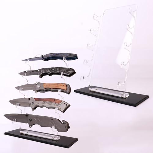 Pocket Knife Display,Pocket Knife Holder,Pocket Knife Storage,Acrylic Knife Display Stand,for pocket knife organizer& Display hut home decoration (1)