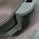 bella Make & Take Electric Skillet, Fits-anywhere kitchenware, EverGood Ceramic Coating, Adjustable Temperature & Dishwasher-Safe Tempered Glass Lid, Cast Aluminum Base, 1200 Watt, Seaglass