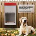 Galvanized Automatic Dog Feeder Large Breed Dog Food Dispenser for Large Dogs, 25lbs Outdoor Pets Feeder Gravity Food Feeder