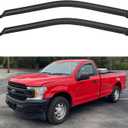 Window Visors Rain Guards for 2015-2024 Ford F150 Single/Regular Cab, Out-Channel Window Vent Wind Deflectors Visors Shades for 17-24 F250 F350 F450 Super Duty Standard Cab