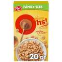 Honey Ohs! Cereal, Crunchy Sweetened Corn, Oats and Rice Os, Family Size Breakfast, 20 oz Box BB 16DEC26