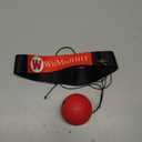 Boxing Reflex Ball with Punch Counter App, Fun Punch Game with Headband, Hand Eye Coordination Training | Boxing Equipment, Fitness Gift Ideas for Teen Boys and Anyone into MMA Training (Red)