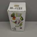 8-in-1 Vegetable Chopper with Container - Veggie Onion Chopper, Mandoline Slicer, Salad, French Fry Cutter, Kitchen Gadgets with Cleaning Tools (Green)