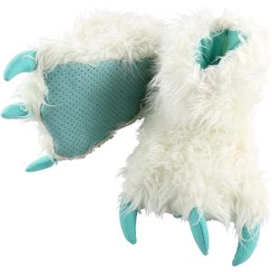 Lazy One Animal Paw Slippers for Kids and Adults, Fun Costume for Kids, Cozy Furry Slippers (Large, White)