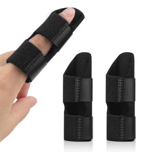 2Pcs Trigger Finger Splint, Adjustable Finger Braces Joint Stabilizer - Mallet Splint & Hand Brace, Arthritis Finger Straightener Fits Thumb, Index, Middle, Ring & Pinky
