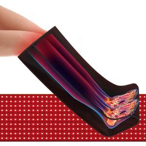 Red-Light-Therapy-for-Feet,Red Light Therapy for Legs Ankle,Infrared Light Therapy Consisting of 420 Dual Wavelength LED,Adjustable Power and Time Controller 30 * 19.7 * 11.8IN - Black
