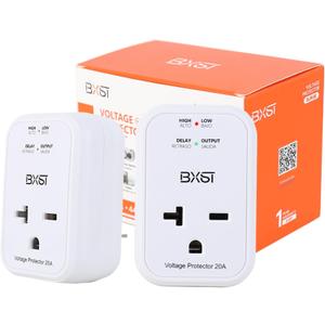 Pack of 2 BXST Single Outlet Surge Protector for Refrigerator/Air-Conditioner/Smart TV Small Wall Outlet Power Surge Plug in Voltage Protector for Home Appliance 140J 4400W