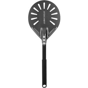 Perforated Pizza Peels 6 INCH pizza spatula paddle Long Handle Metal Pizza Spatula for Indoor and Outdoor (6 Inch)