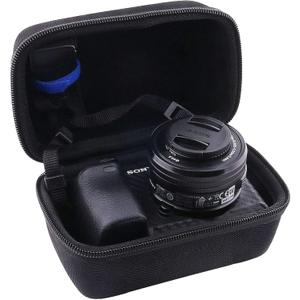 Hard EVA Carrying Case Compatible with Panasonic Lumix GX85 12-32mm Lens/G7 4K 14-42mm Lens/Sony Alpha a6400 16-50mm Lens/a6700/a6100 Lens Camera case.(small)