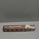 Recliner Headrest Protector-Faux Leather Headrest Covers for Recliners,Recliner Headrest Cover with Elastic Straps,Chair Headrest Cover for Recliners Protector 17 x 27 in(Dark Brown)