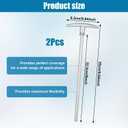 2pcs RV Waste Valve Extension Tubes, 9 Inch Long RV Sewer Hose Kit RV Sewer Valve Handle Replacement RV Replacement Parts (Rod Tube Included)