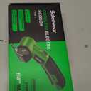 Cardboard Cutter, Rechargeable Cordless Electric Scissors, 4V Upgrade Motor Electric Box Cutter with 2 Blades, Safety Lock & LED Light, Powerful Cutting for Cardboard Box, Plastic, Leather (Green)