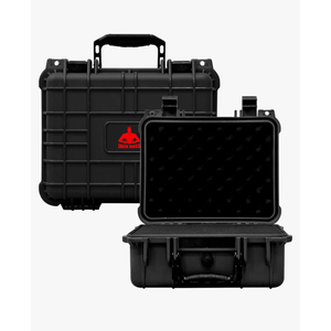 13.6X11.4X6 Inch Hard Case, Portable Weather Waterproof Protective Camera Case with Customizable Foam, Foam Case Fit Use of Drones, Camera, Equipments, Black,upgraded