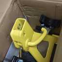 YELLOW JACKET Car Jack Stands 3 Ton with Double Locking and Large Foot Base for Lifting SUVS, Heavy Duty Steel, 6600 lb Capacity, 1 Pair, Yellow