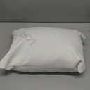 LOFE Organic Buckwheat Pillow for Sleeping -14''x20'', Adjustable Loft, Breathable for Cool Sleep, Cervical Support for Back and Side Sleepers(Tartary Buckwheat Hulls, A Removable Pillowcase) (White)