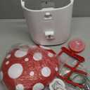 Smart Bird Feeder with Camera 2K Live Real-Time Alert AI Identify with 32G Card DIY Attachments Camera Bird Feeder Solar Powered Wireless Outdoor Birdwatching Gift for Birds Lover, Red