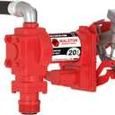 GH5120 12 Volt 20 GPM Fuel Transfer Pump Kit with Discharge Hose & Manual Nozzle for Diesel, Kerosene, Gasoline Ethanol & Methanol Blends & Biodiesel