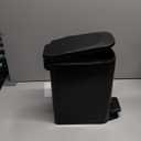 Cesun Small Bathroom Trash Can with Lid Soft Close, Step Pedal, 6 Liter / 1.6 Gallon Stainless Steel Garbage Can with Removable Inner Bucket, Anti-Fingerprint Finish (Matt Black)