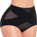 Werena Tummy Control Shapewear Panties for Women High Waist Cincher Shaping Underwear Body Shaper Panty Girdle, Medium