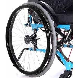 1,22in,20/22/24Inch Wheelchair Push Rim Covers 1 Pair Silicone Wheelchair Hand Push Cover Non-Slip Hand Push Cover Improve Grip and Traction, Easy to Take of and Clean